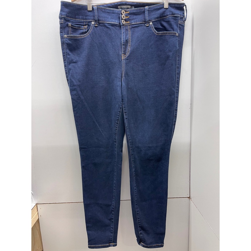 Torrid Super Soft Jegging Dark Wash High Rise Skinny Jeans Tall Plus Size 20T